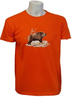 TEE SHIRT SANGLIER ORANGE