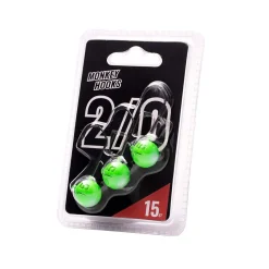 TETE PLOMBEE MONKEY HOOK VERTE 2/0 X 3