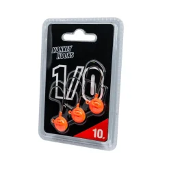 TETE PLOMBEE MONKEY HOOK ORANGE 1/0 X 3
