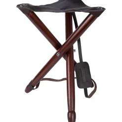 TREPIED BOIS SIEGE CUIR TXL