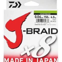 TRESSE JBRAID 8B JAUNE 150M