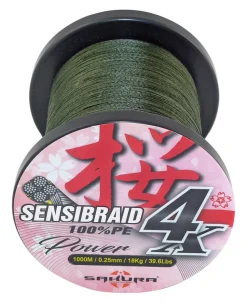 TRESSE SENSIBRAID 4 VERTE 1000M 50/100