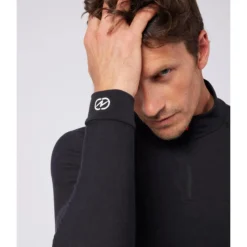 TSHIRT COL ZIPPE COMFORT4 NOIR