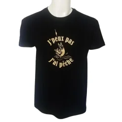 TSHIRT ENFANT JPEUX PAS PECHE NOIR
