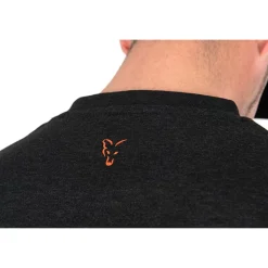 T-SHIRT NOIR ORANGE