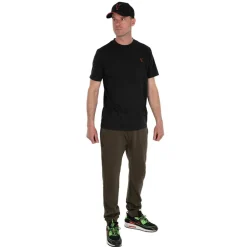 T-SHIRT NOIR ORANGE