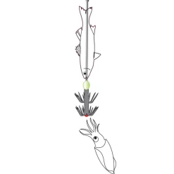 TURLUTTE AIGUILLE INOX 15CM