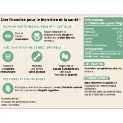 VERS DE FARINE DESHYDRATES 200G