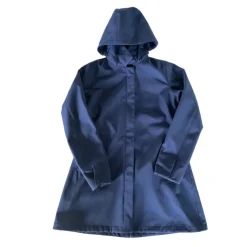 VESTE IMPERMEABLE MI-LONGUE ANNE SO BLEU