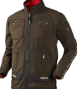 VESTE KAMKO MARRON ROUGE