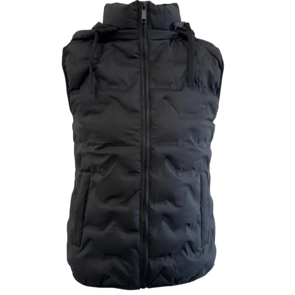 VESTE SANS MANCHES JUJU NOIRE