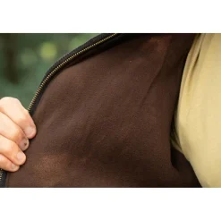 VESTE TRICOT POLAIRE MARRON